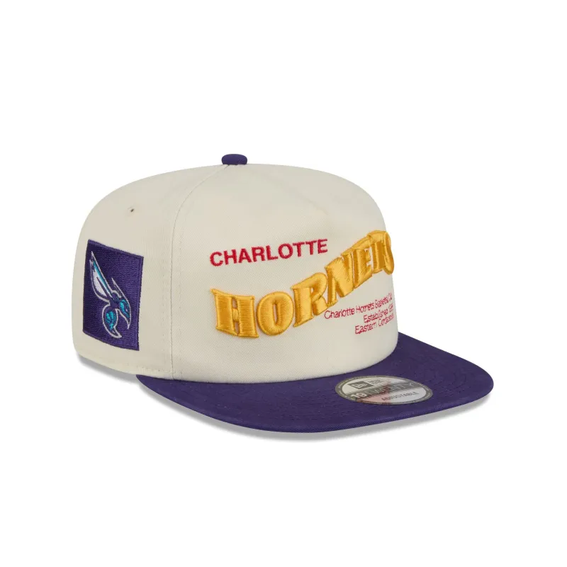 Charlotte Hornets Conference Script Chrome White 19TWENTY Adjustable Hat sold by New Era