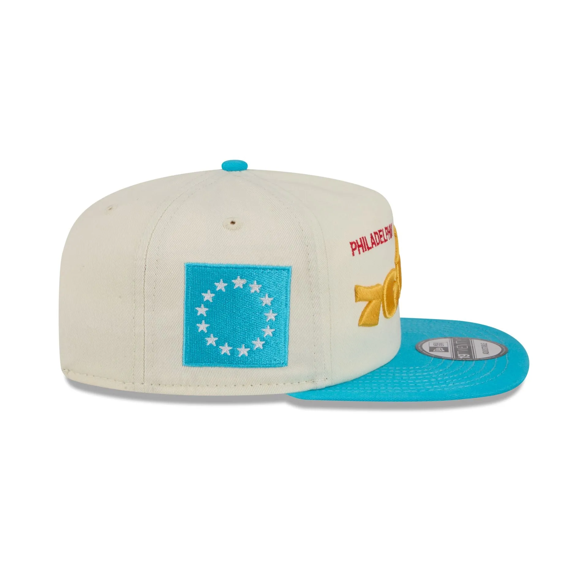 Philadelphia 76ers Conference Script Chrome White 19TWENTY Adjustable Hat sold by New Era product image thumbnail 4