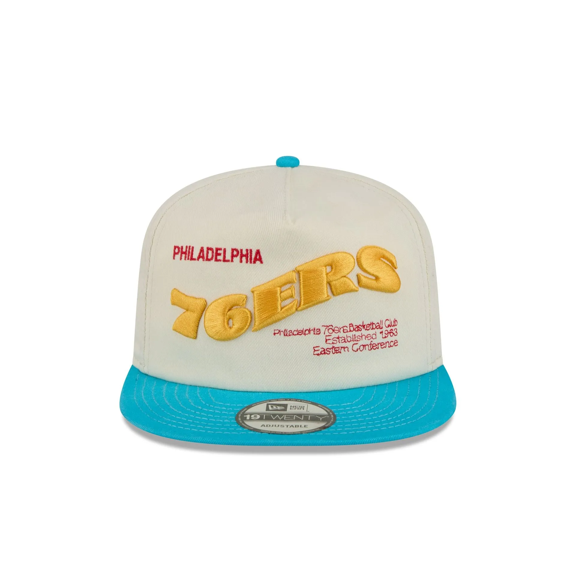 Philadelphia 76ers Conference Script Chrome White 19TWENTY Adjustable Hat sold by New Era product image thumbnail 2