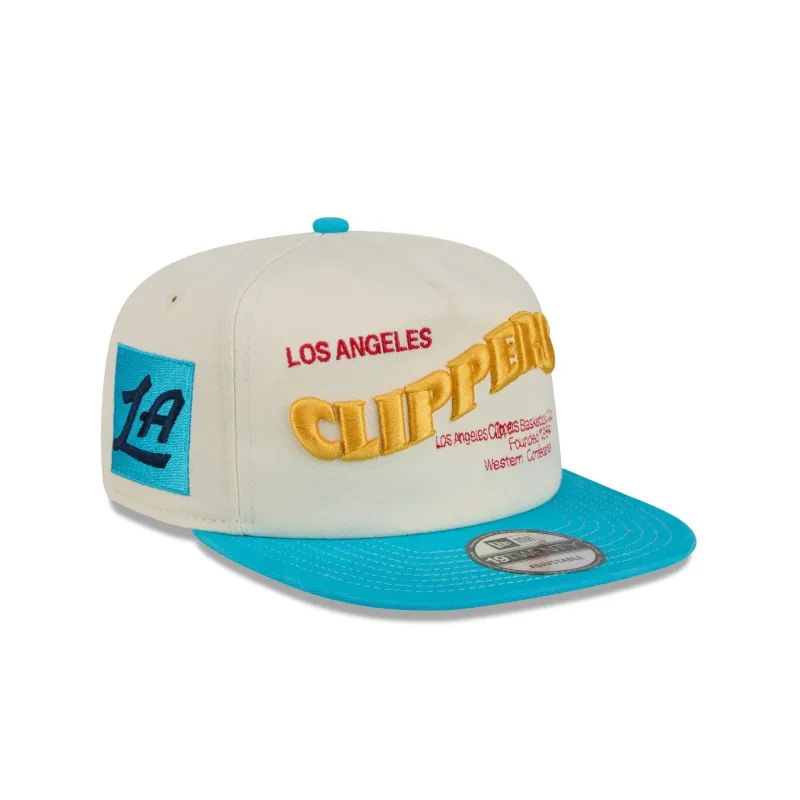 Los Angeles Clippers Conference Script Chrome White 19TWENTY Adjustable Hat made by New Era
