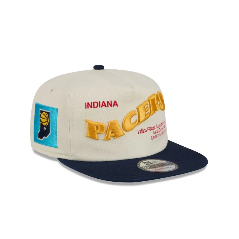 Indiana Pacers Conference Script Chrome White 19TWENTY Adjustable Hat made by New Era