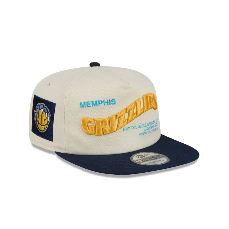 Memphis Grizzlies Conference Script Chrome White 19TWENTY Adjustable Hat made by New Era