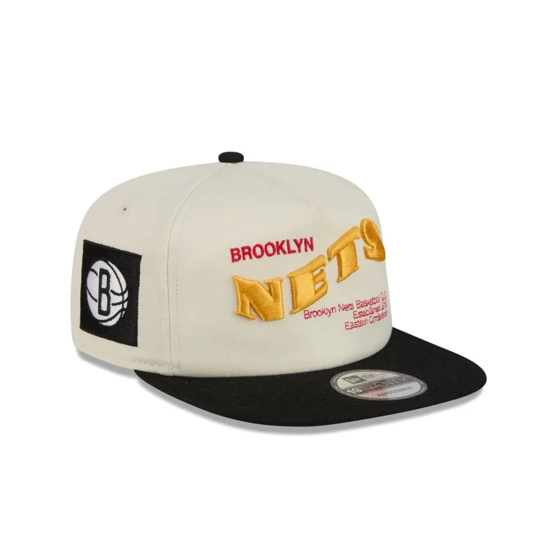 Brooklyn Nets Conference Script Chrome White 19TWENTY Adjustable Hat sold by New Era