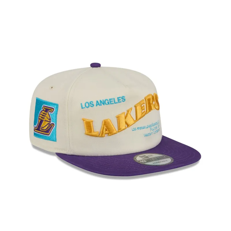 Los Angeles Lakers Conference Script Chrome White 19TWENTY Adjustable Hat sold by New Era