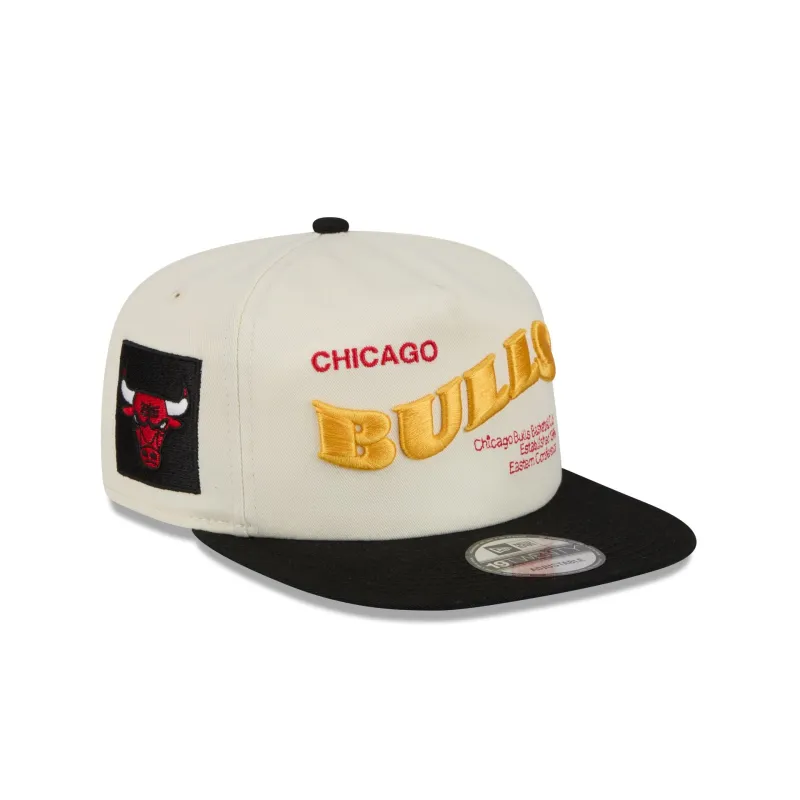Chicago Bulls Conference Script Chrome White 19TWENTY Adjustable Hat made by New Era