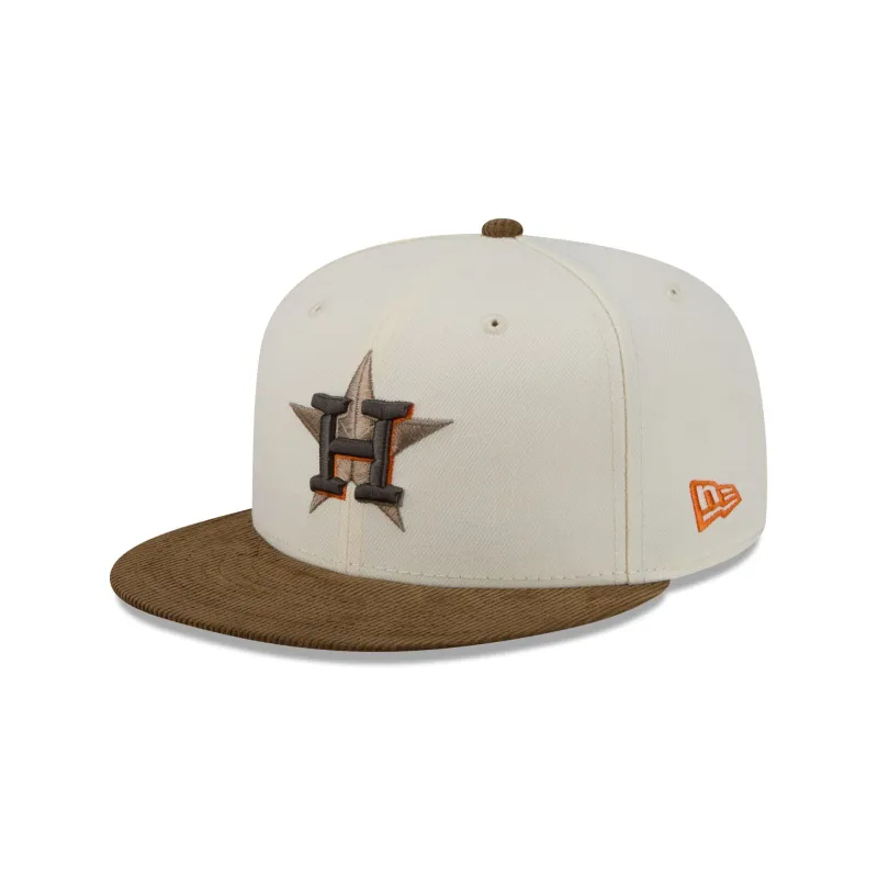Just Caps Corduroy Chrome Houston Astros 59FIFTY Fitted Hat made by New Era