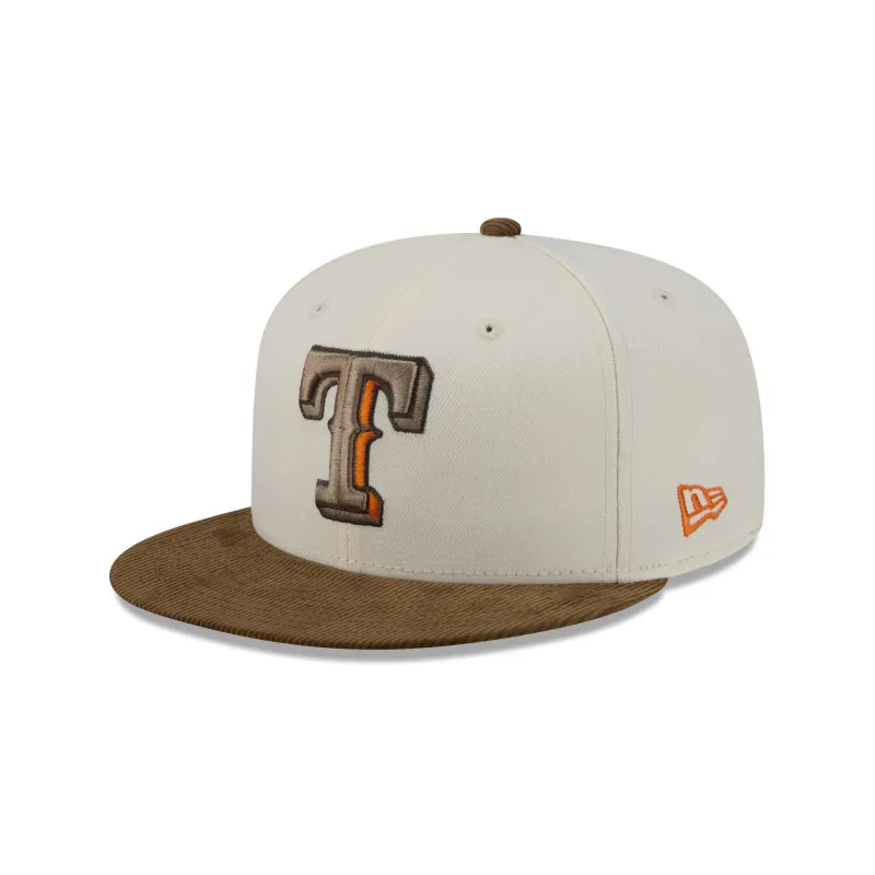 Just Caps Corduroy Chrome Texas Rangers 59FIFTY Fitted Hat made by New Era