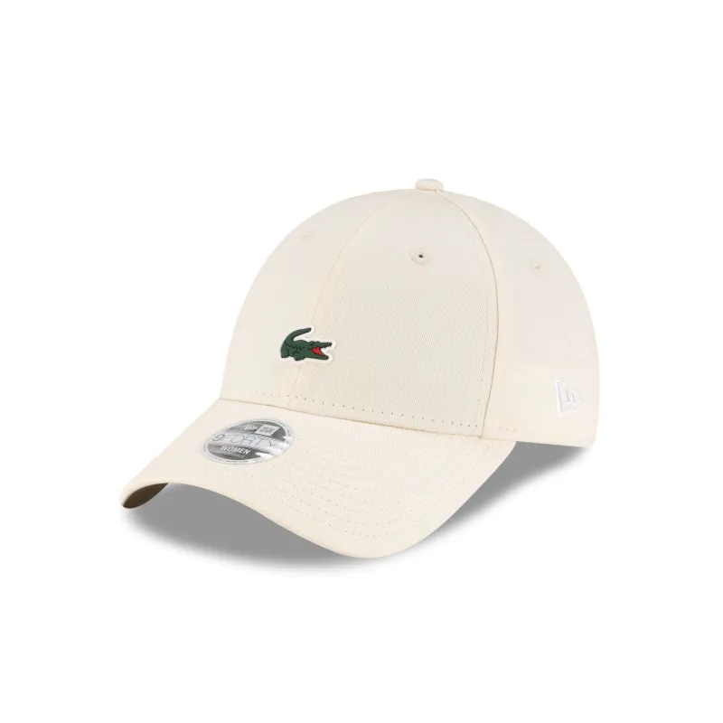 New Era Cap x Lacoste Cream Women's 9FORTY Adjustable Hat made by New Era