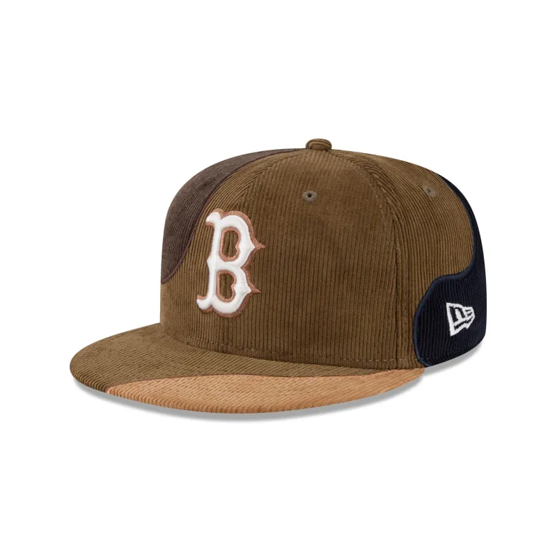 Just Caps Patch Corduroy Boston Red Sox 59FIFTY Fitted Hat made by New Era