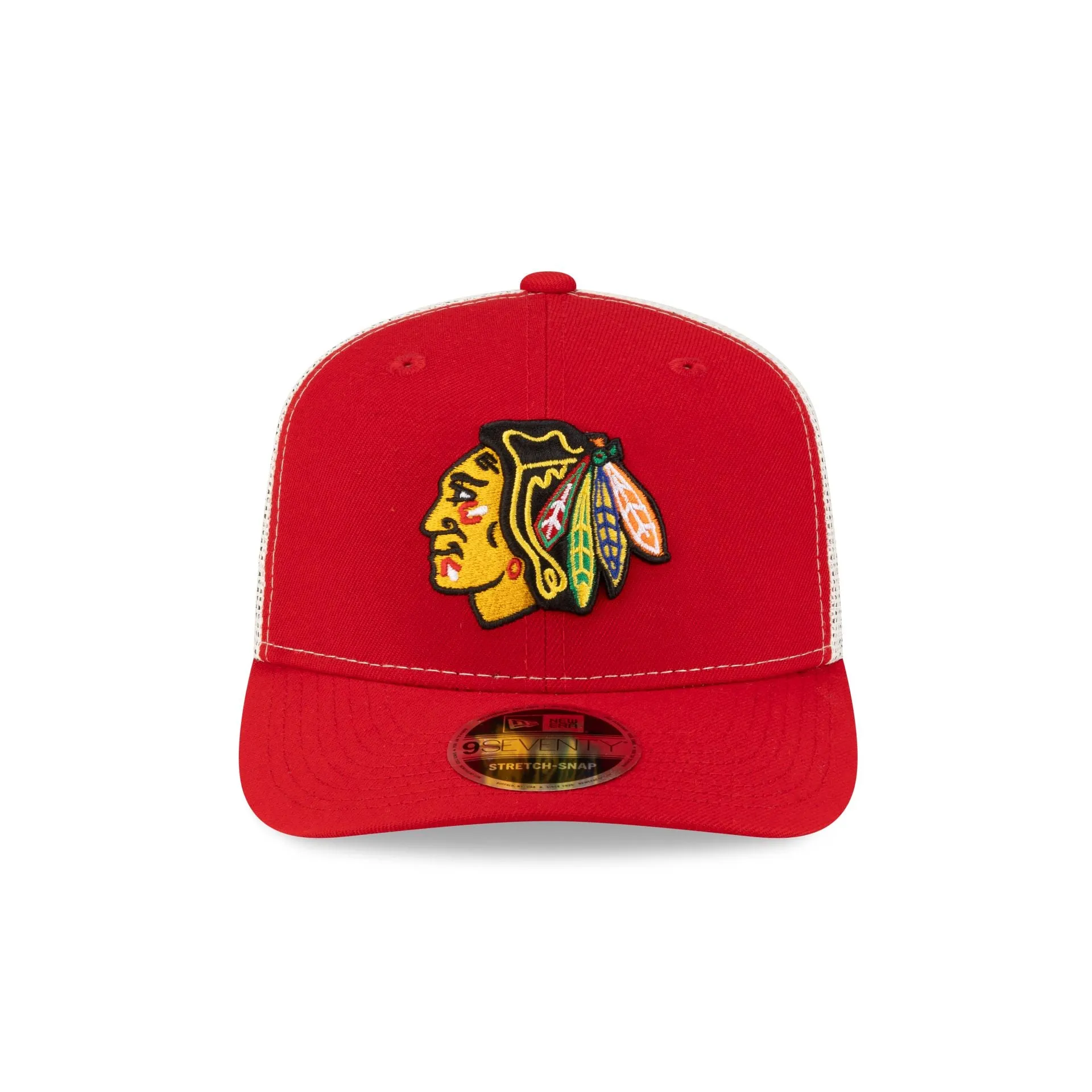 Chicago Blackhawks 100th Anniversary 9SEVENTY Trucker Hat sold by New Era product image thumbnail 2