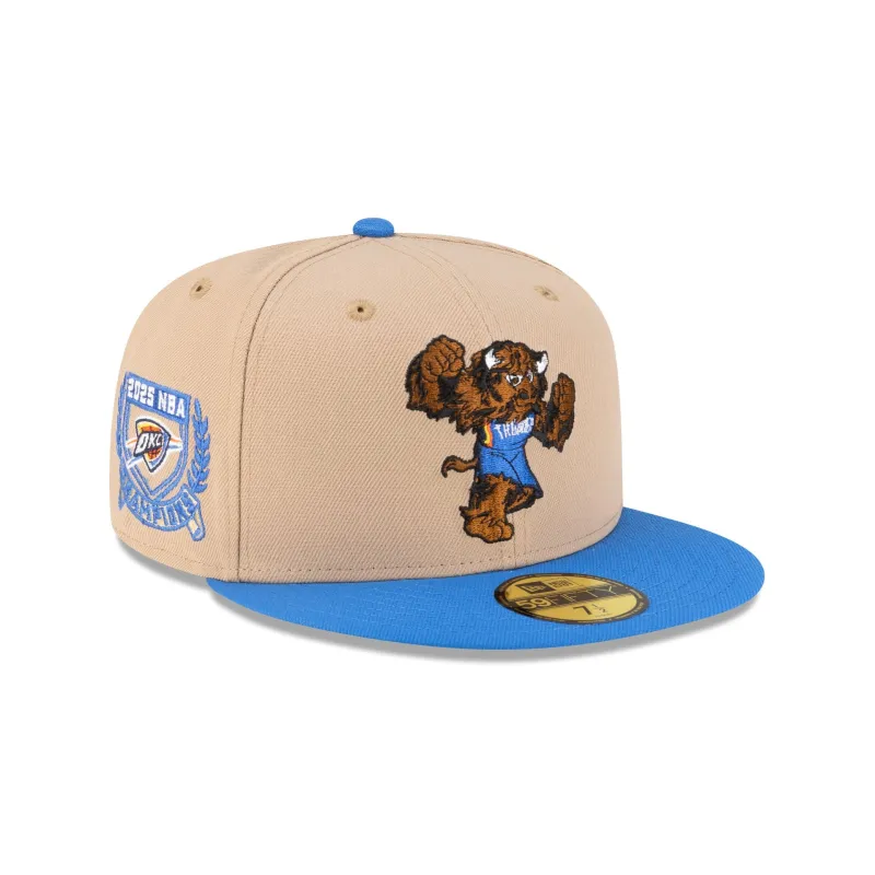 Oklahoma City Thunder Mascot Camel 59FIFTY Fitted Hat made by New Era