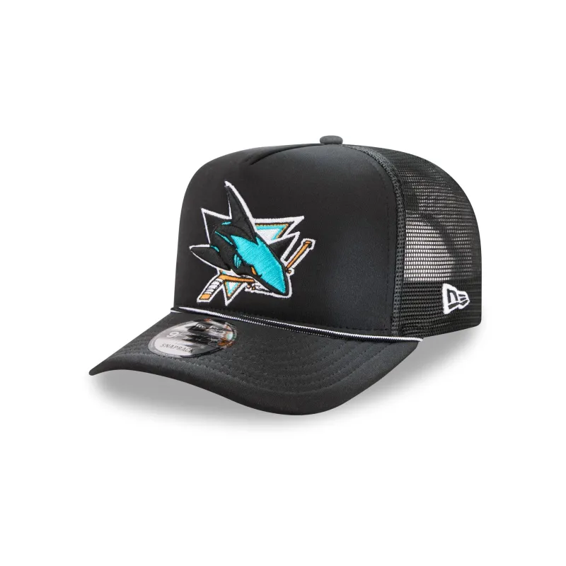 San Jose Sharks Worn 9FIFTY A-Frame Trucker Hat made by New Era