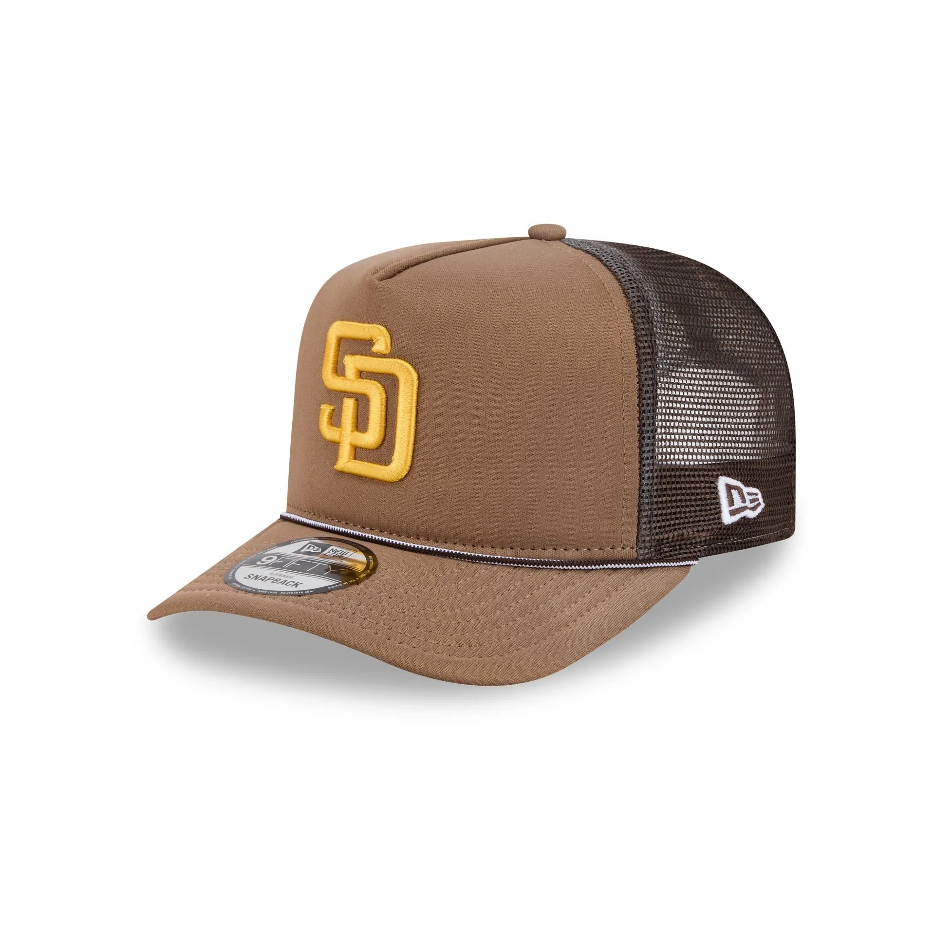 San Diego Padres Worn 9FIFTY A-Frame Trucker Hat sold by New Era
