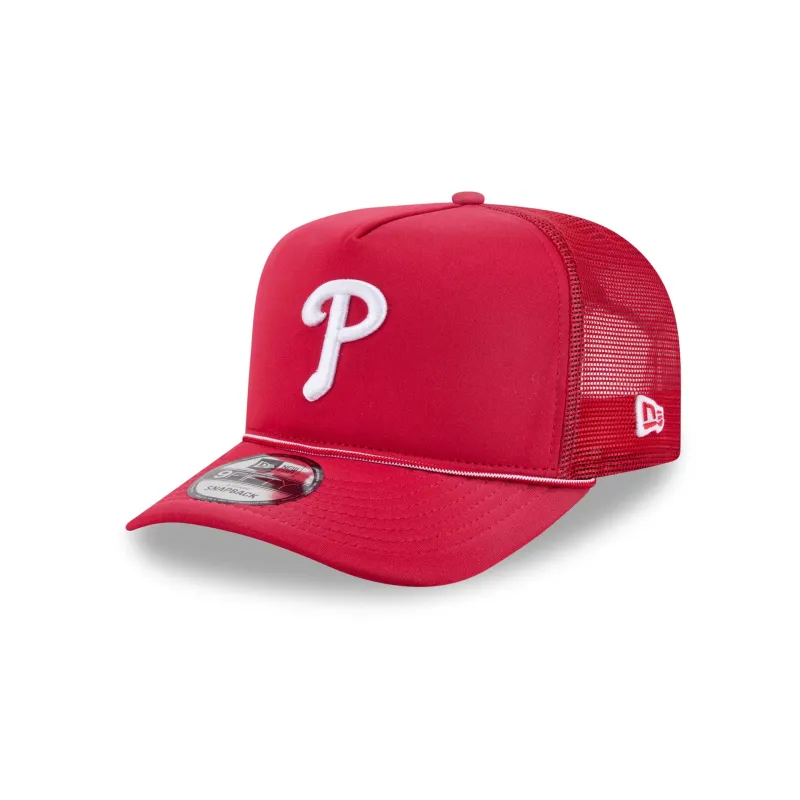 Philadelphia Phillies Worn 9FIFTY A-Frame Trucker Hat made by New Era
