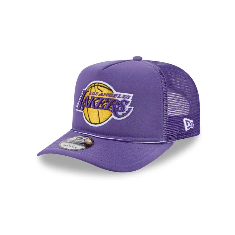 Los Angeles Lakers Worn 9FIFTY A-Frame Trucker Hat made by New Era