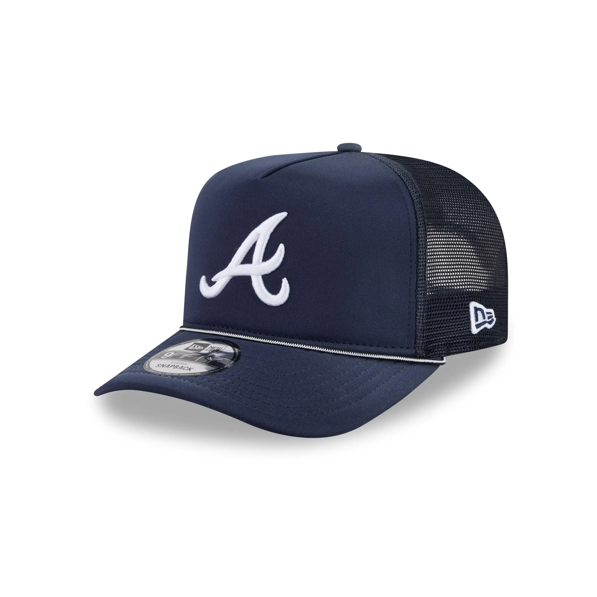 Atlanta Braves Worn 9FIFTY A-Frame Trucker Hat sold by New Era