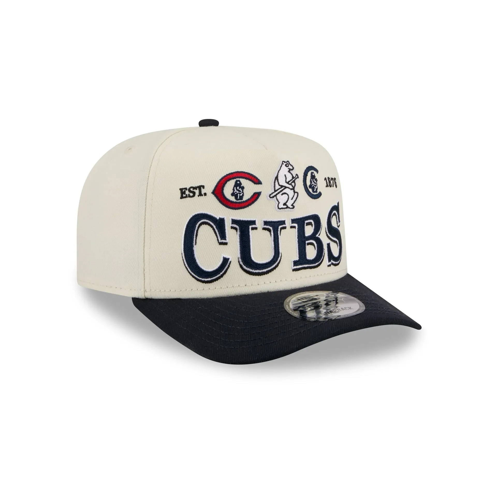 Chicago Cubs Three Hit Chrome White 9FIFTY A-Frame Snapback Hat sold by New Era product image thumbnail 3