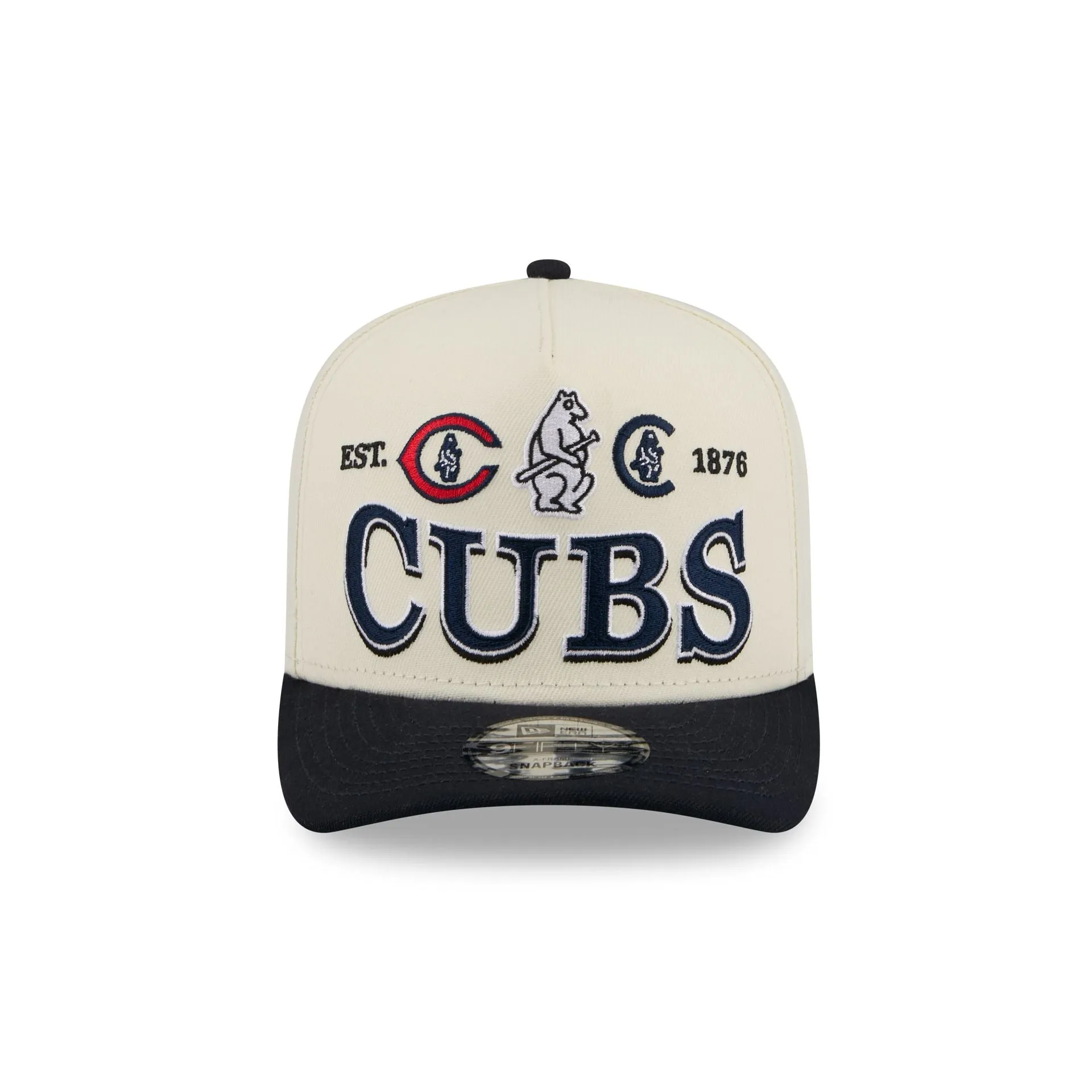 Chicago Cubs Three Hit Chrome White 9FIFTY A-Frame Snapback Hat sold by New Era product image thumbnail 2