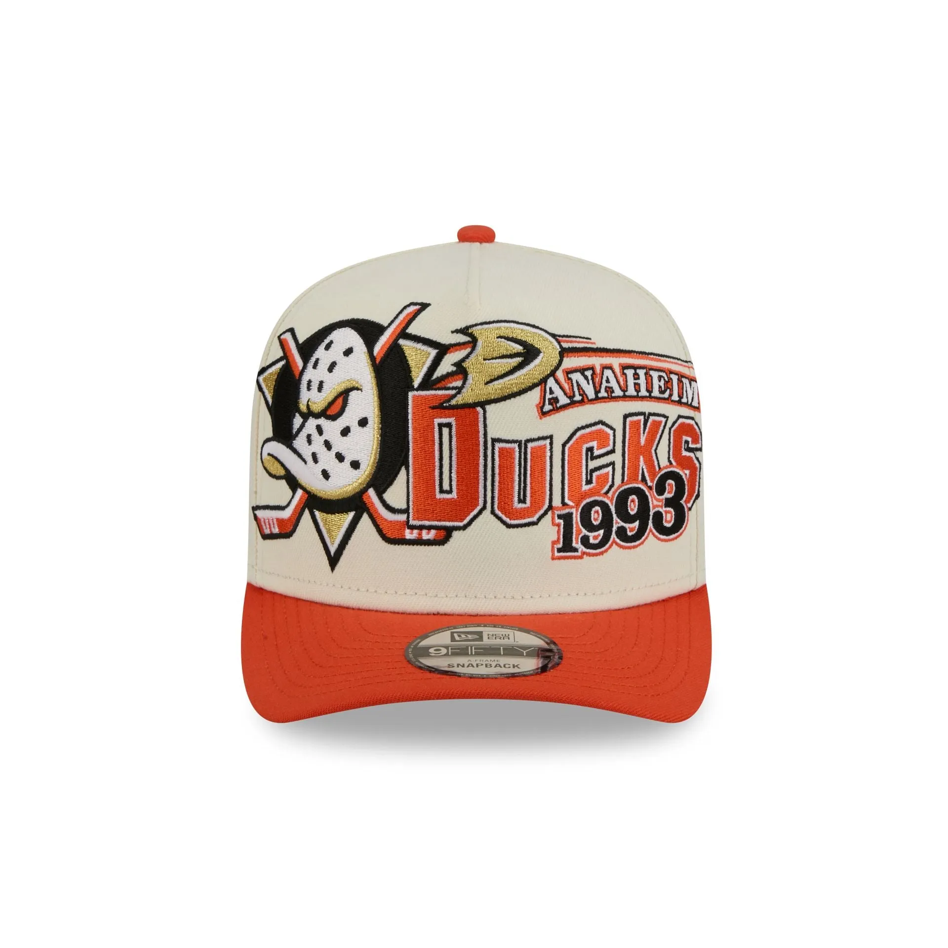 Anaheim Ducks Chrome White Classic 9FIFTY A-Frame Snapback Hat sold by New Era product image thumbnail 2