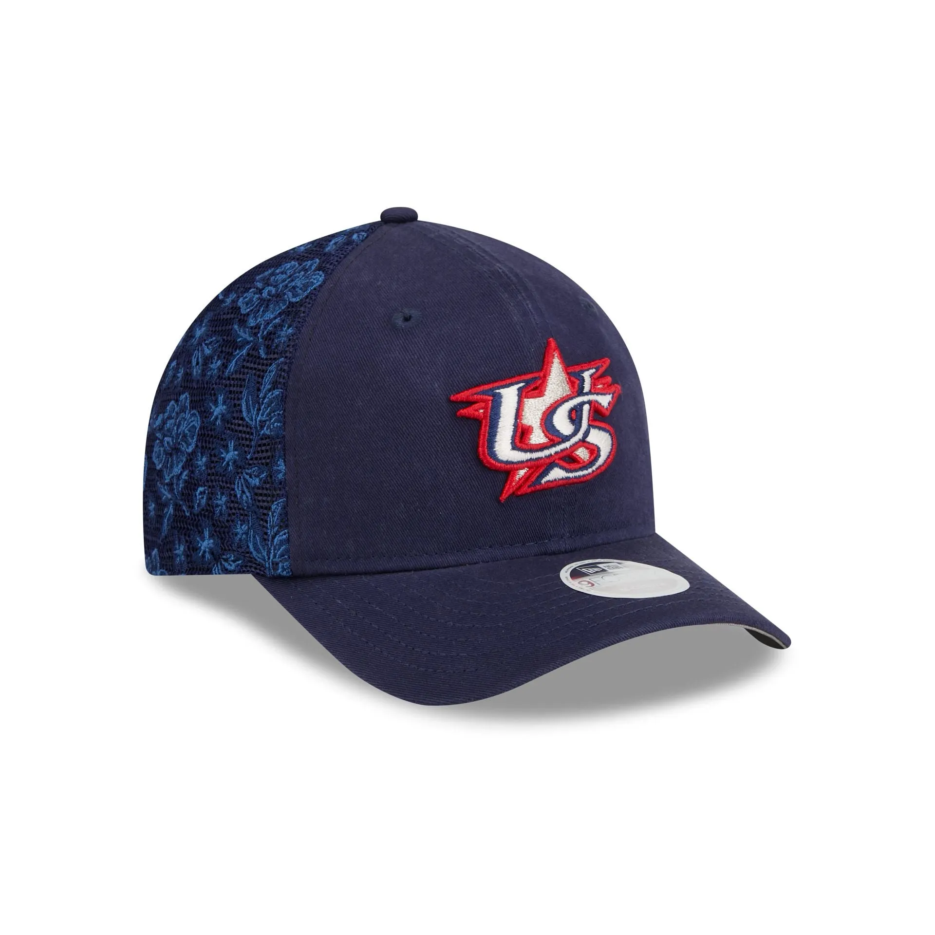 USA Floral Mesh Women's 9FORTY M-Crown Trucker Hat sold by New Era product image thumbnail 3