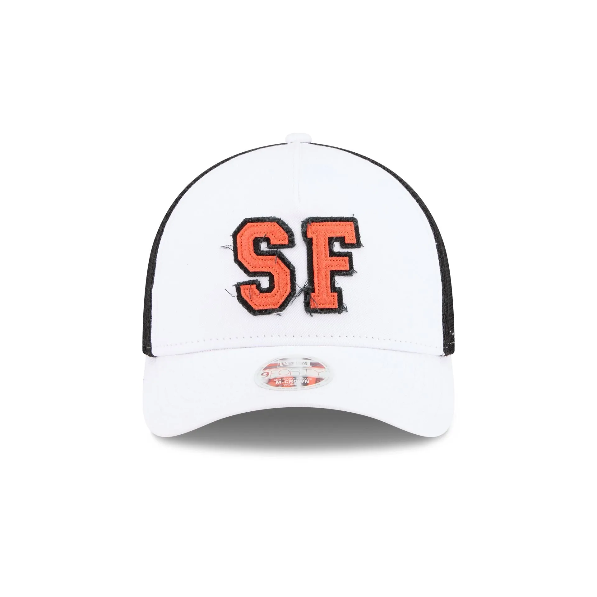 San Francisco Giants Optic White Felt Logo Women's 9FORTY M-Crown A-Frame Trucker Hat sold by New Era product image thumbnail 2