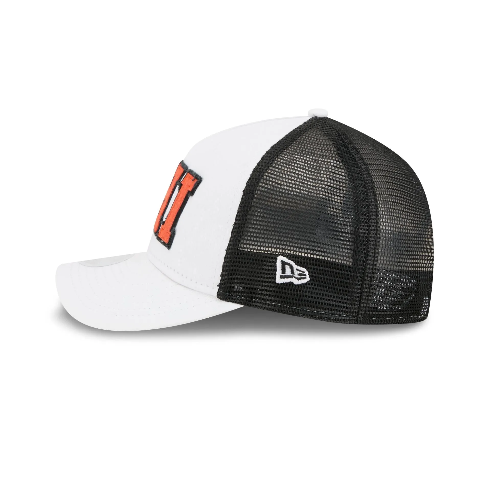 Philadelphia Flyers Optic White Felt Logo Women's 9FORTY M-Crown A-Frame Trucker Hat sold by New Era product image thumbnail 5