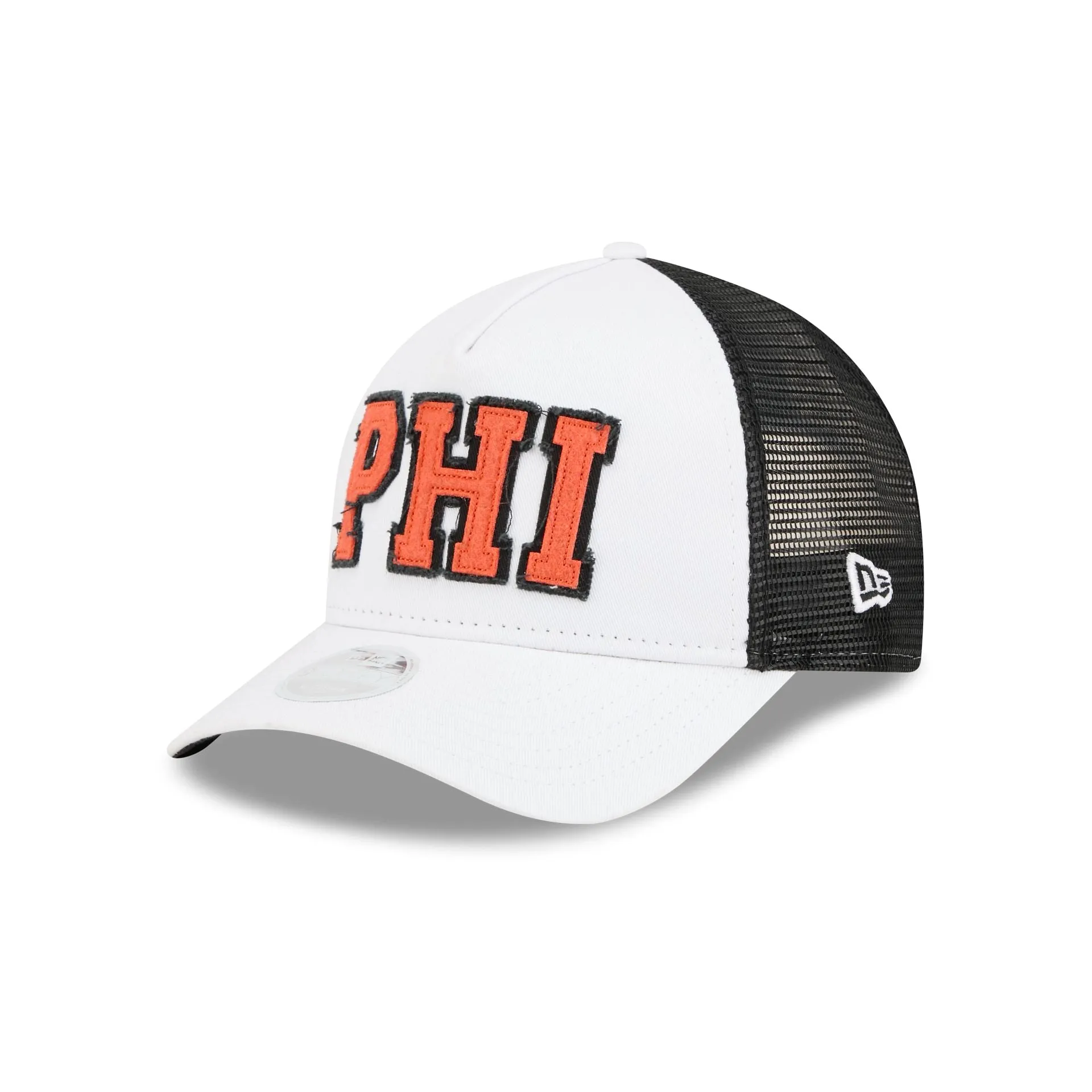 Philadelphia Flyers Optic White Felt Logo Women's 9FORTY M-Crown A-Frame Trucker Hat sold by New Era product image thumbnail 3