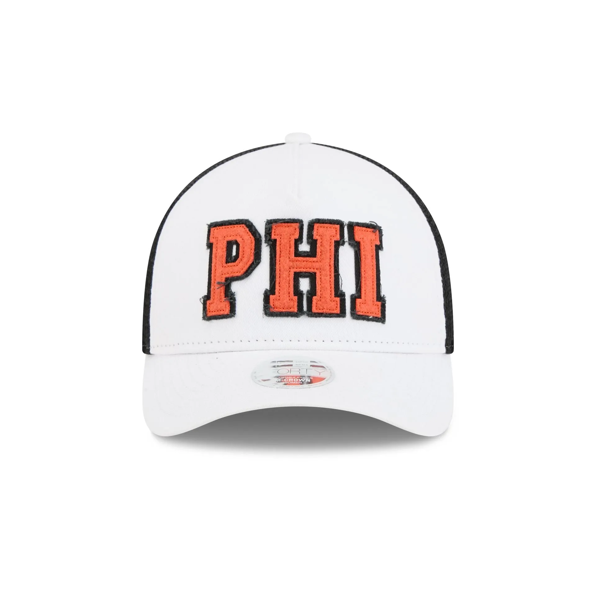 Philadelphia Flyers Optic White Felt Logo Women's 9FORTY M-Crown A-Frame Trucker Hat sold by New Era product image thumbnail 2