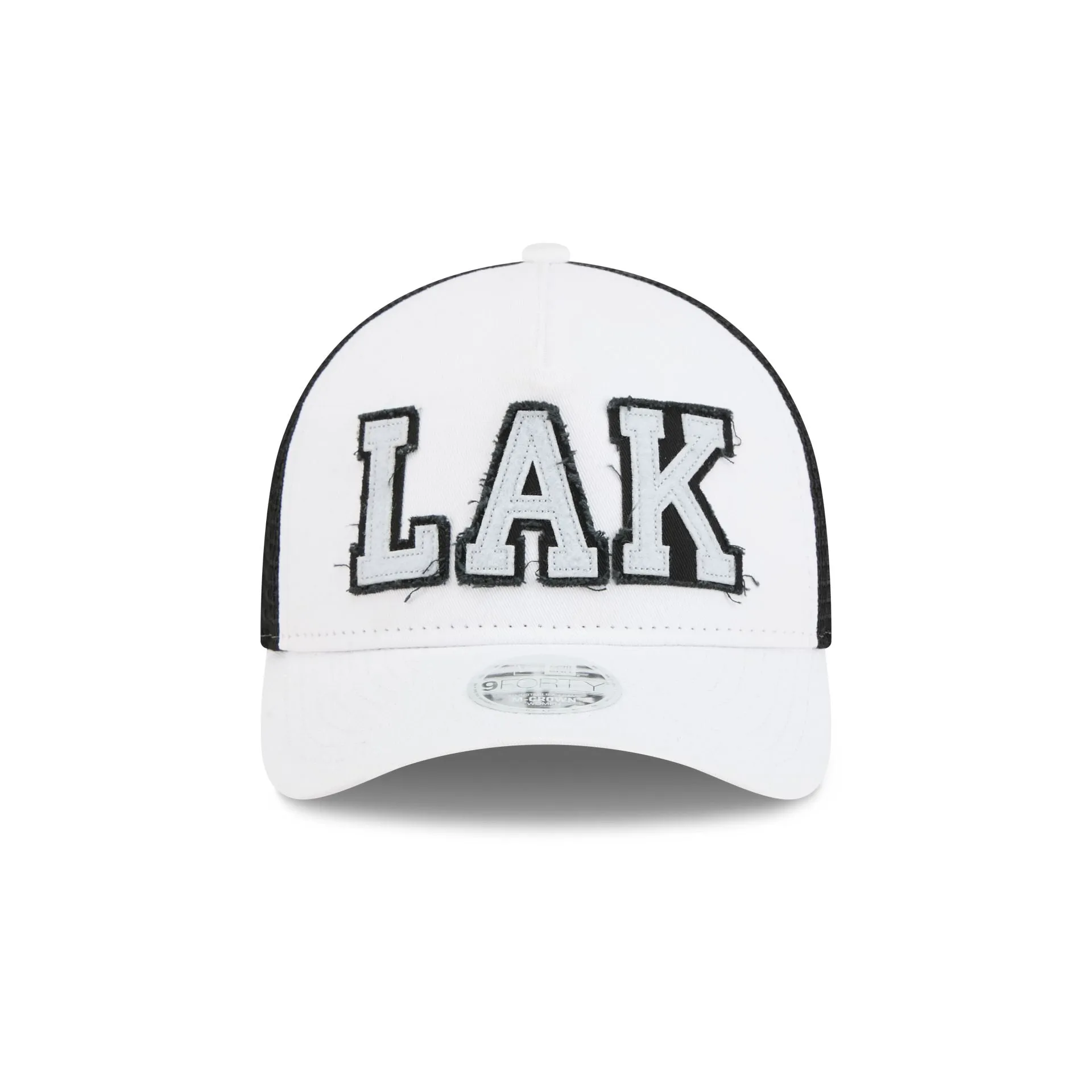 Los Angeles Kings Optic White Felt Logo Women's 9FORTY M-Crown A-Frame Trucker Hat sold by New Era product image thumbnail 2