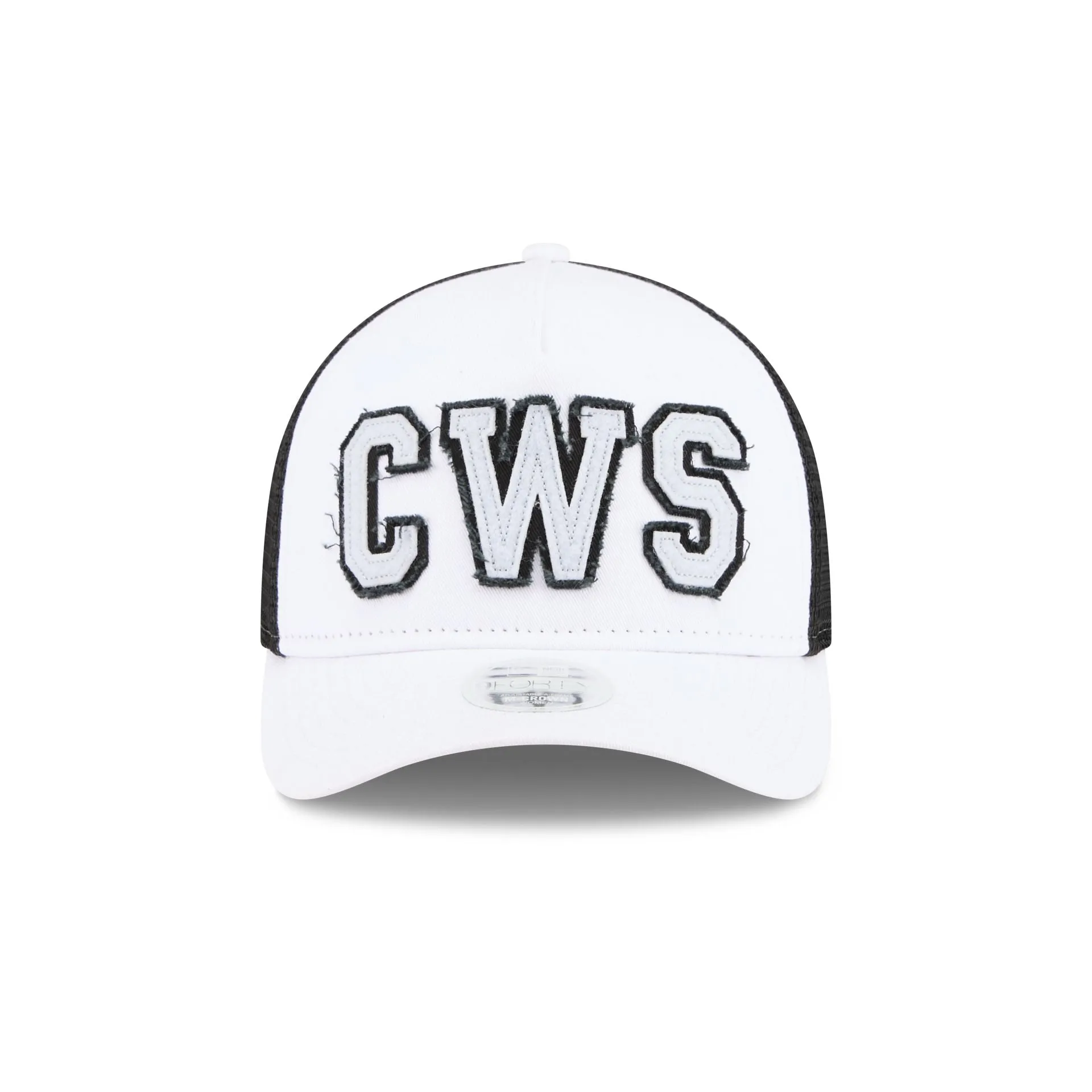 Chicago White Sox Optic White Felt Logo Women's 9FORTY M-Crown A-Frame Trucker Hat sold by New Era product image thumbnail 2