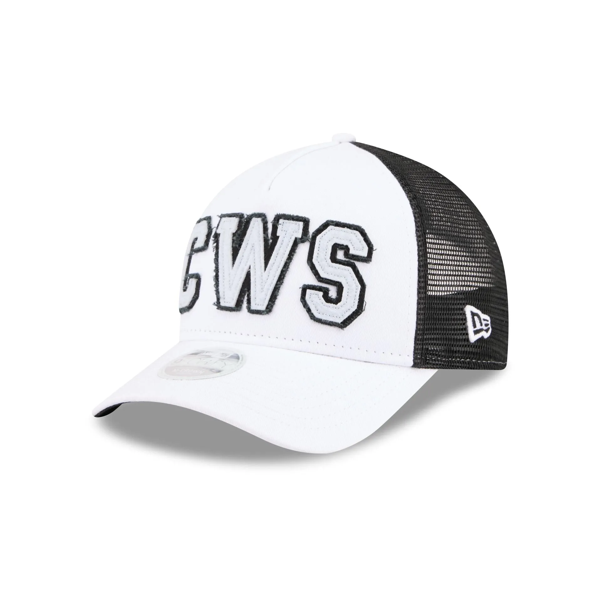 Chicago White Sox Optic White Felt Logo Women's 9FORTY M-Crown A-Frame Trucker Hat sold by New Era product image thumbnail 3