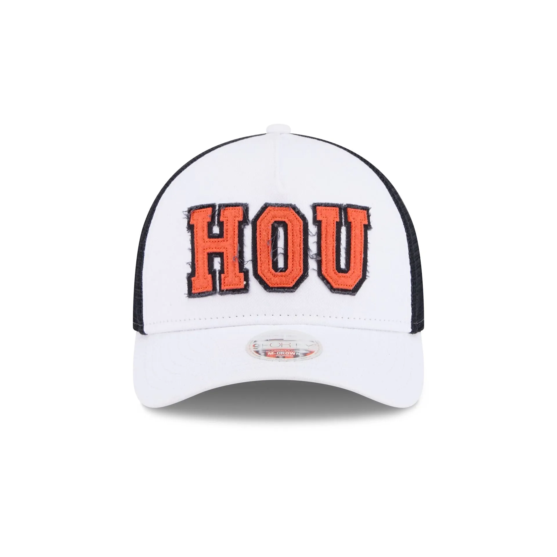 Houston Astros Optic White Felt Logo Women's 9FORTY M-Crown A-Frame Trucker Hat sold by New Era product image thumbnail 2