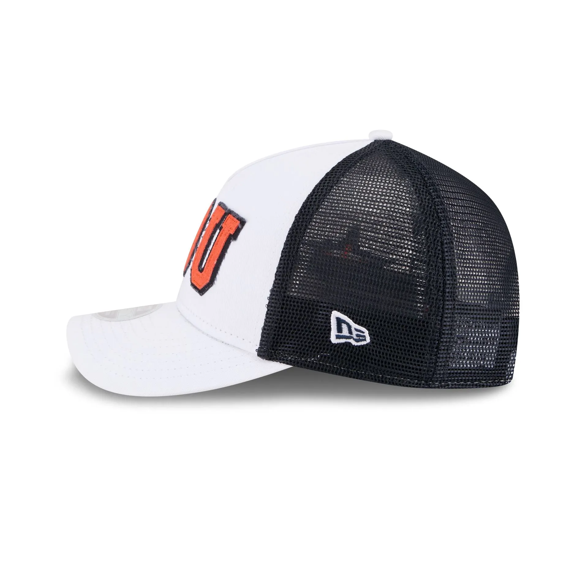 Houston Astros Optic White Felt Logo Women's 9FORTY M-Crown A-Frame Trucker Hat sold by New Era product image thumbnail 5