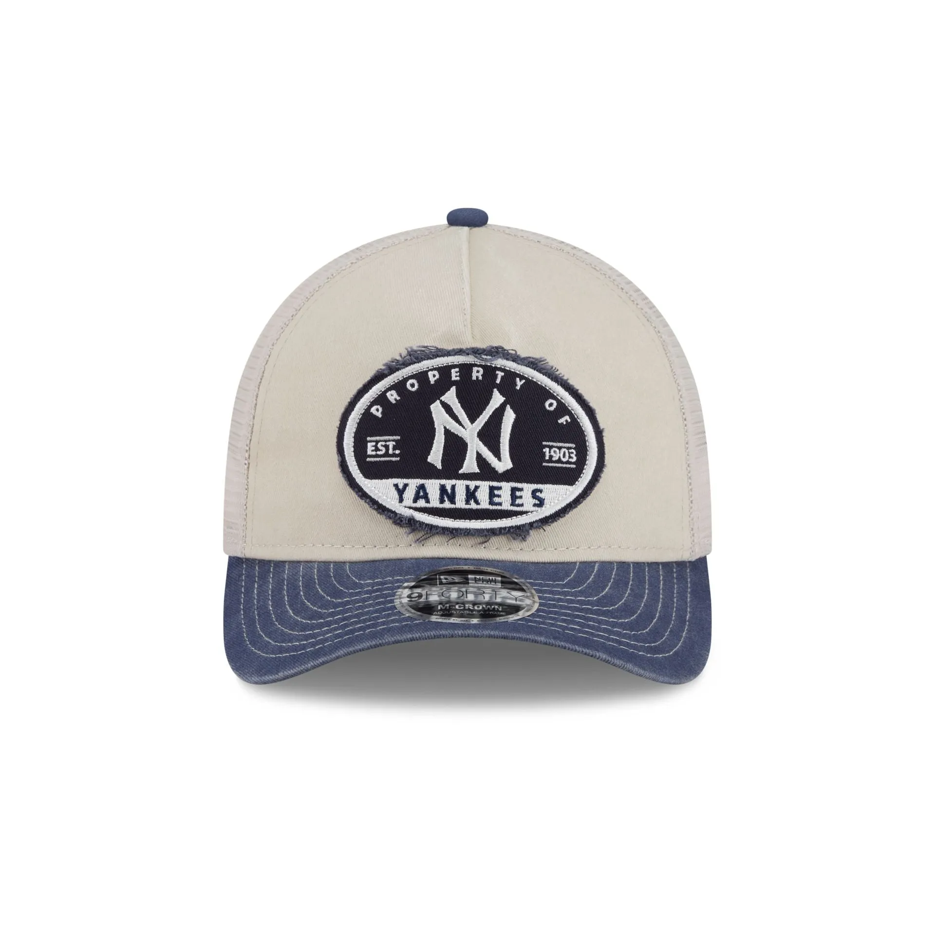 New York Yankees Frayed 9FORTY M-Crown A-Frame Trucker Hat sold by New Era product image thumbnail 2