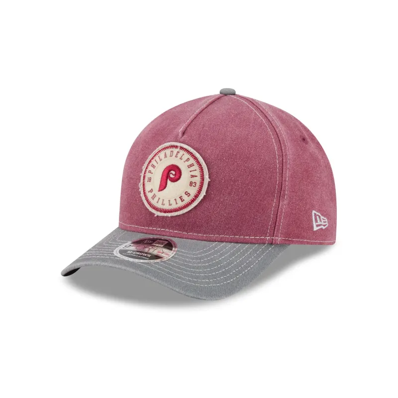 Philadelphia Phillies Felt 9FORTY M-Crown A-Frame Snapback Hat made by New Era