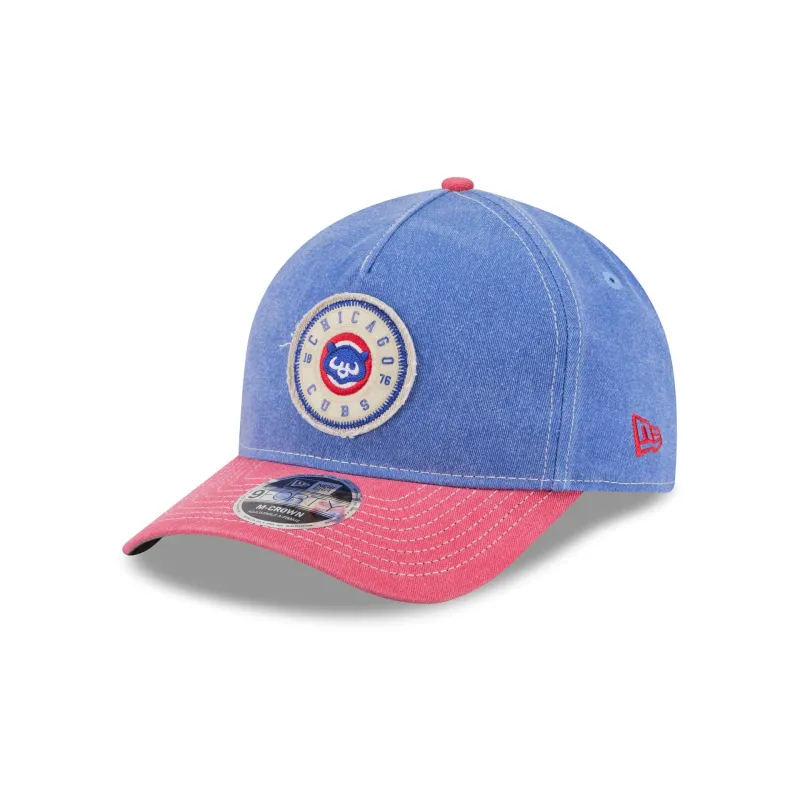Chicago Cubs Felt 9FORTY M-Crown A-Frame Snapback Hat made by New Era