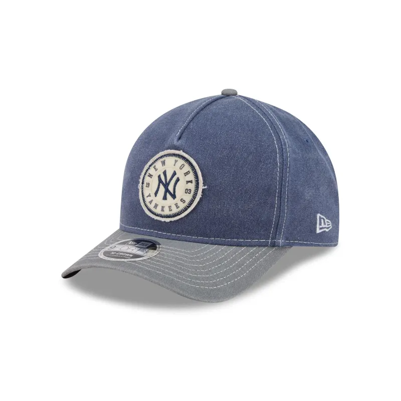 New York Yankees Felt 9FORTY M-Crown A-Frame Snapback Hat made by New Era