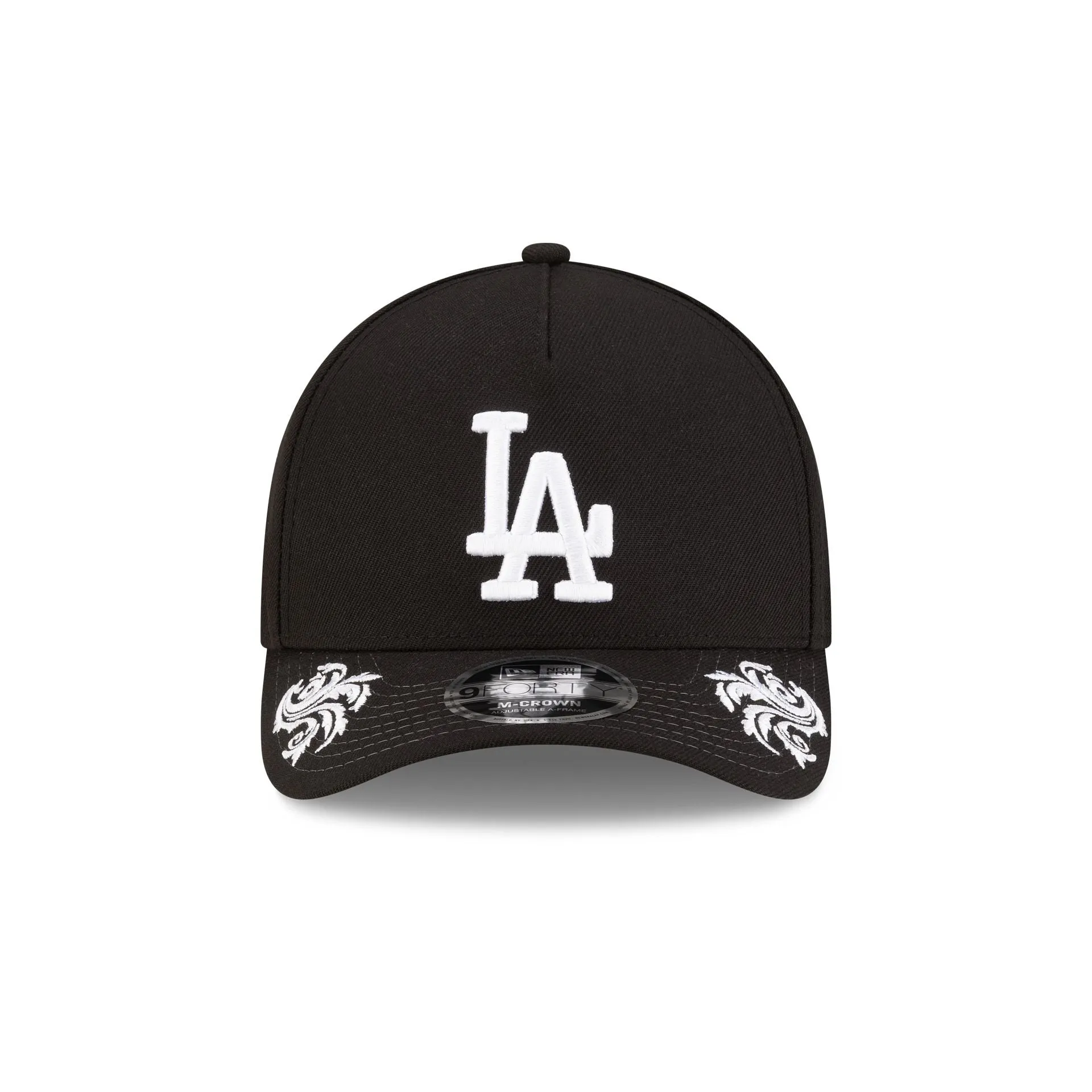 Los Angeles Dodgers Script Black and White 9FORTY M-Crown A-Frame Snapback Hat sold by New Era product image thumbnail 2