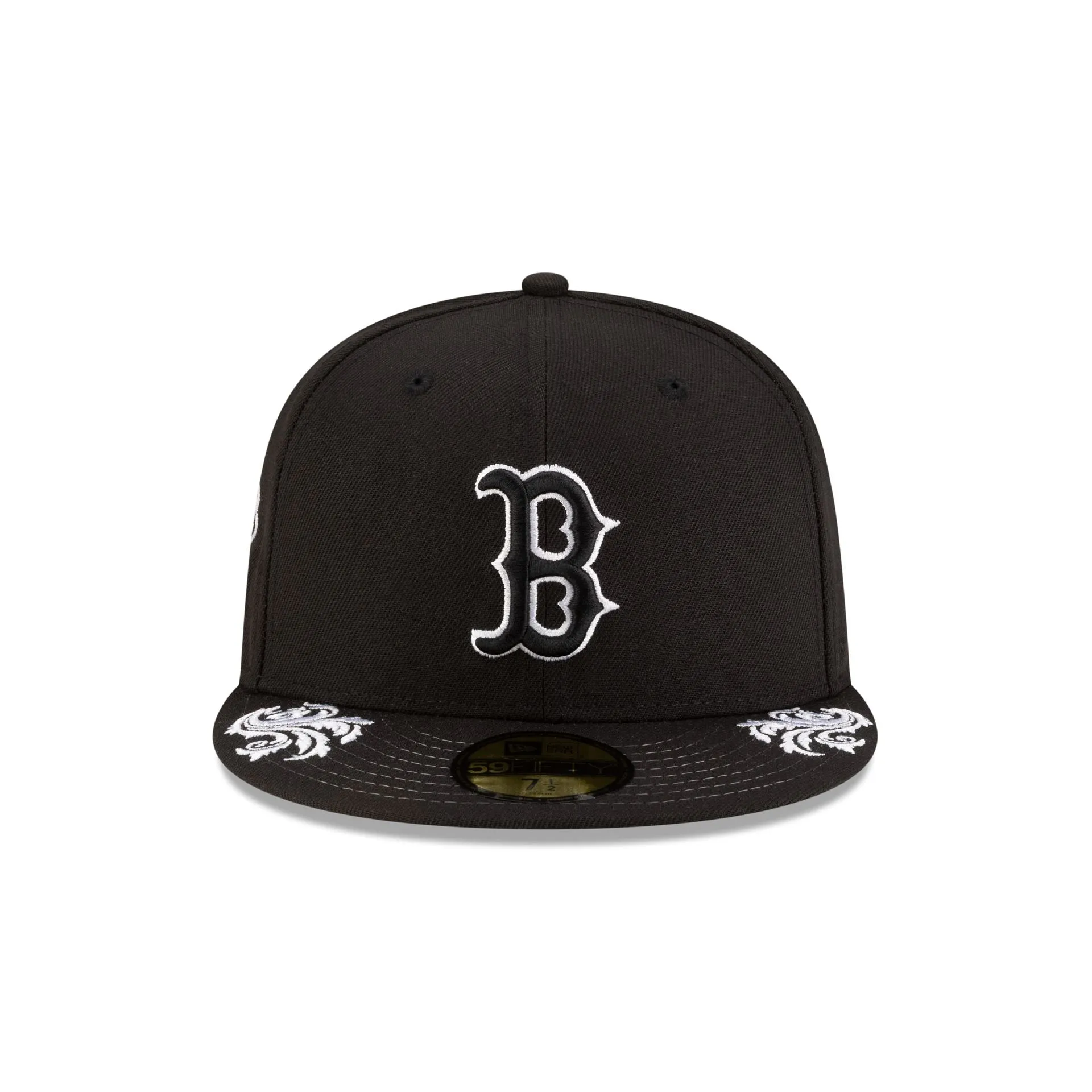 Boston Red Sox Script Black and White 59FIFTY Fitted Hat sold by New Era product image thumbnail 2