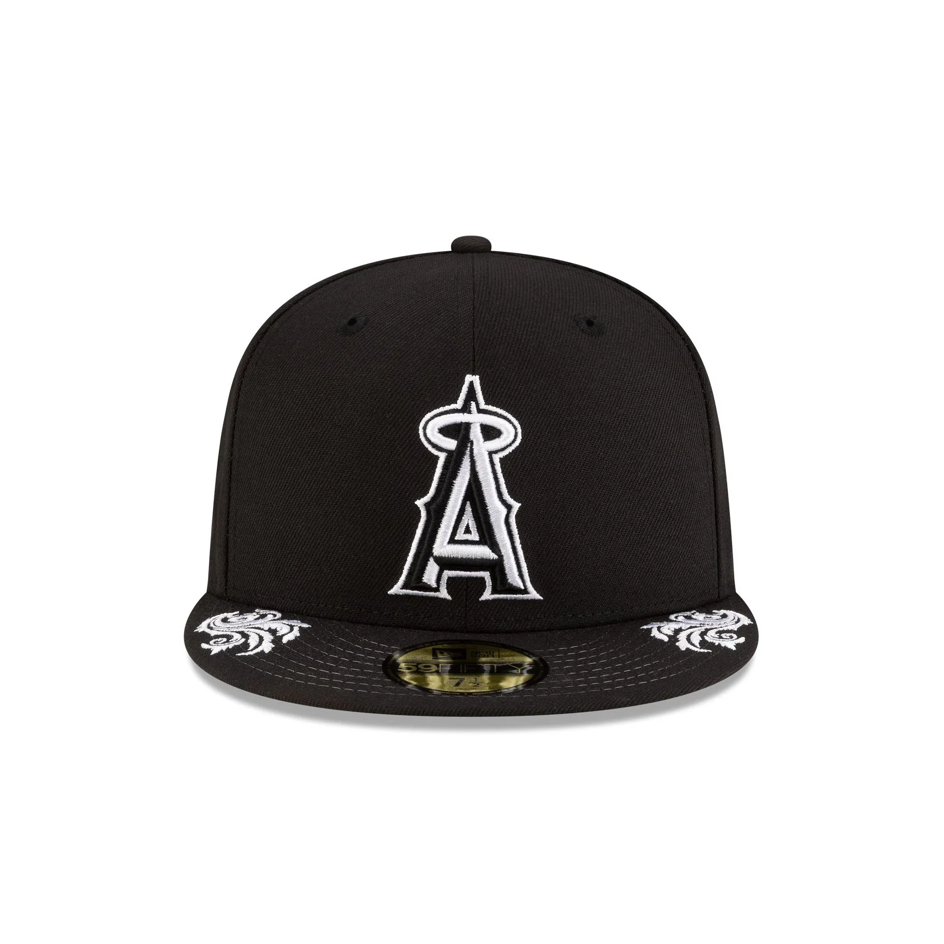 Los Angeles Angels Script Black and White 59FIFTY Fitted Hat sold by New Era product image thumbnail 2