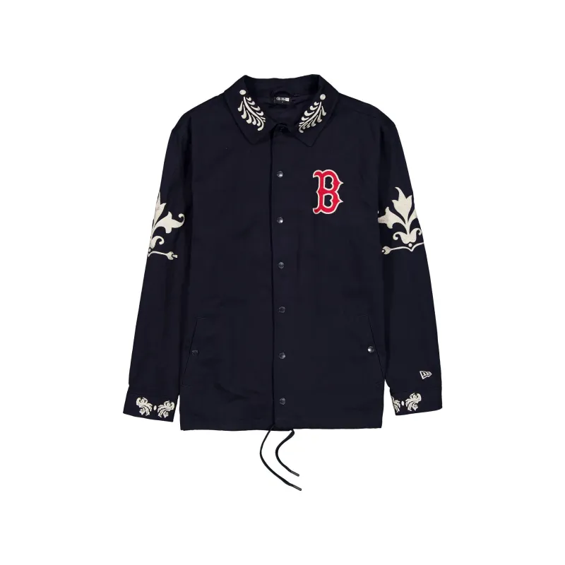 Boston Red Sox Script Coaches Jacket made by New Era