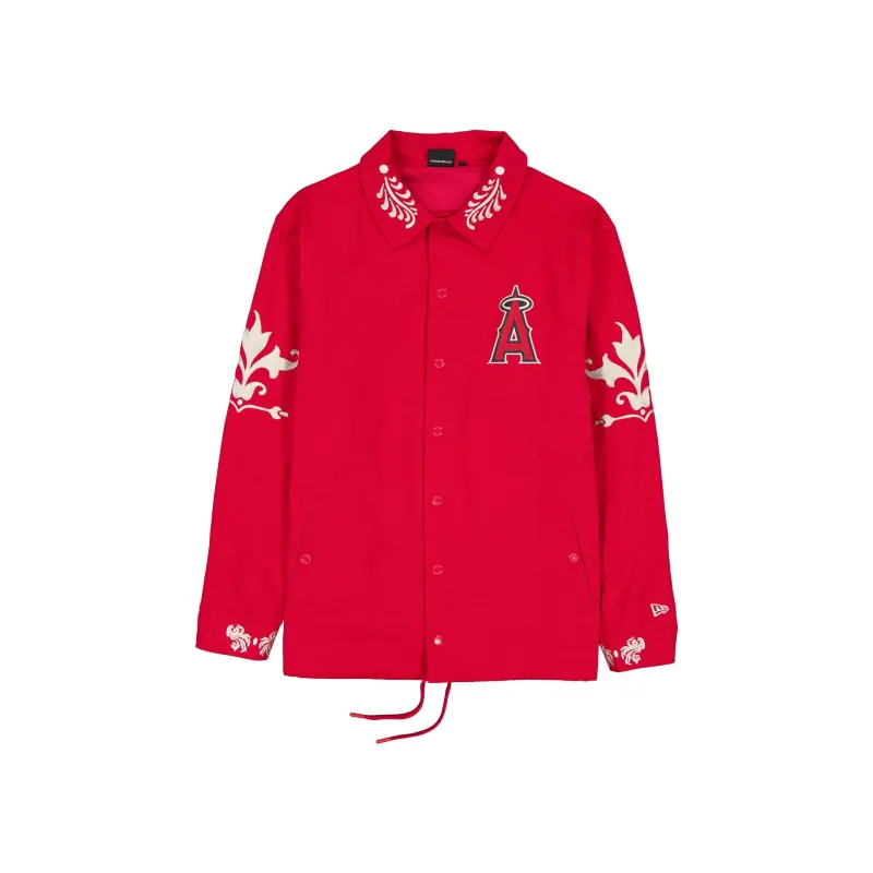 Los Angeles Angels Script Coaches Jacket made by New Era