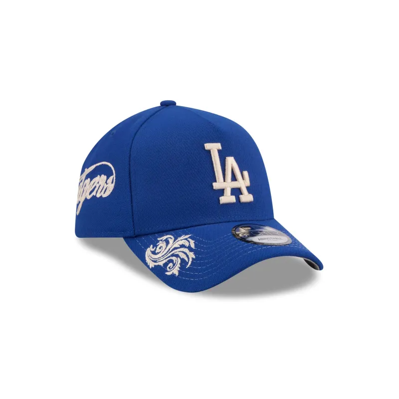 Los Angeles Dodgers Script Blue 9FORTY A-Frame Snapback Hat made by New Era