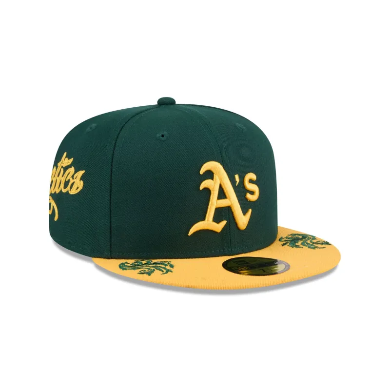 Athletics Script 59FIFTY Fitted Hat made by New Era