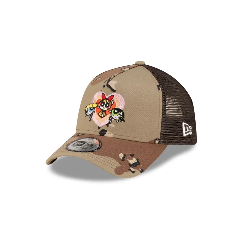 The Powerpuff Girls Camo Hearts 9FORTY A-Frame Trucker made by New Era