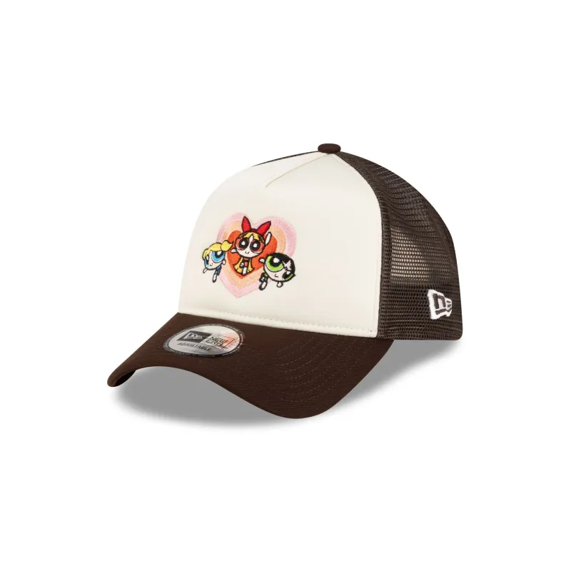 The Powerpuff Girls Chrome Black 9FORTY A-Frame Trucker made by New Era