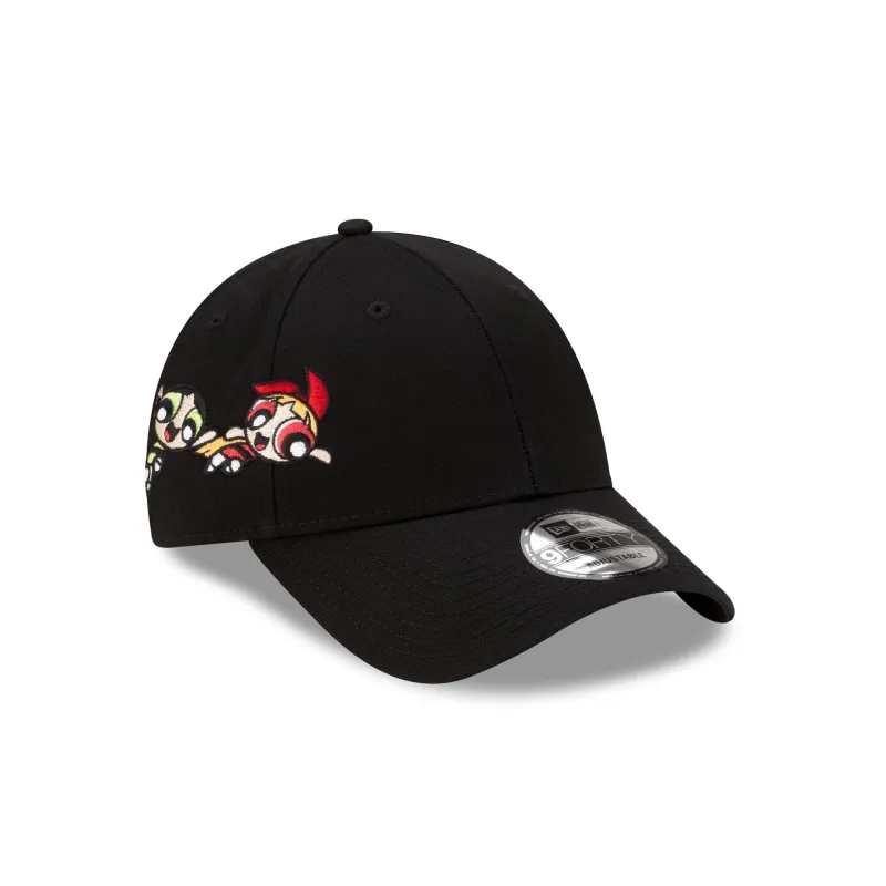 The Powerpuff Girls Sidepatch Black 9FORTY Adjustable Hat made by New Era