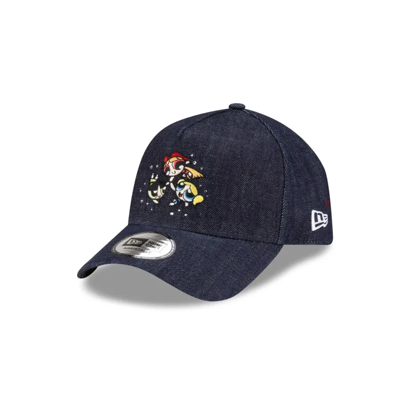 The Powerpuff Girls Rhinestone Denim 9FORTY A-Frame Adjustable Hat made by New Era