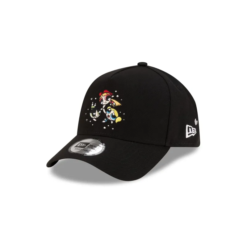 The Powerpuff Girls Rhinestone Black 9FORTY A-Frame Adjustable Hat made by New Era
