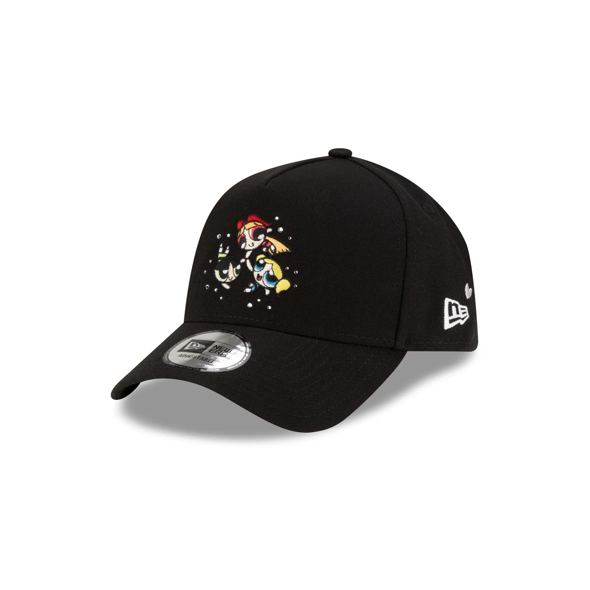 The Powerpuff Girls Rhinestone Black 9FORTY A-Frame Adjustable Hat sold by New Era